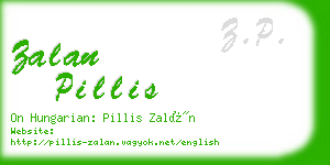 zalan pillis business card